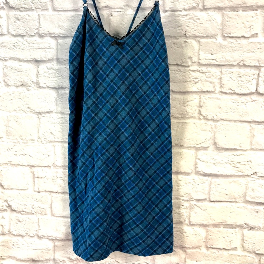🍁Vintage J Crew Tartan Flannel Chemise 100% cotton‎ Sz Small 🍁 4/40